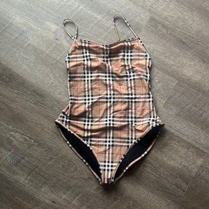 Burberry check swimsuit